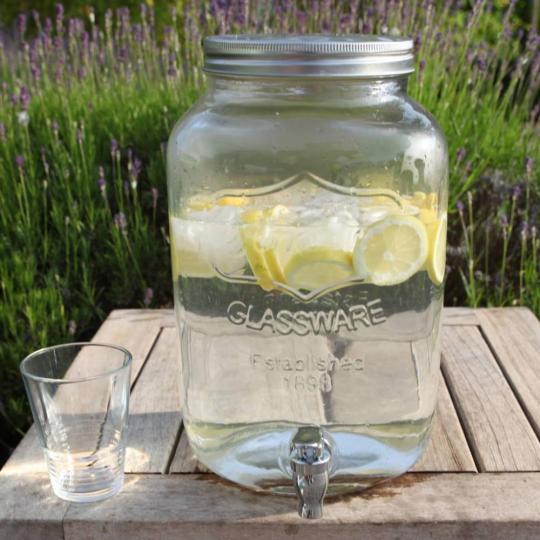 ic c2038 sklo napoj limonadova sklenenna kovovy kohutik zahradna kuchyna doplnok provensalsky provansalsky mediteransky citron ovocie.jpg